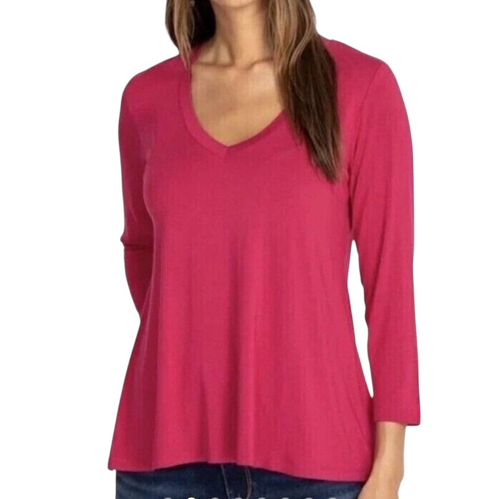 Johnny Was•Cherries Jubilee Favorite V Neck Swing Tee